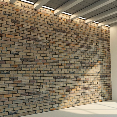 Vintage Brick Wall Textures 3D model image 1 