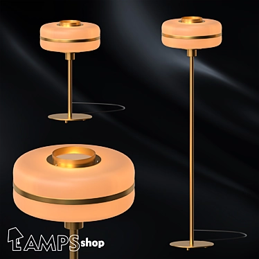 Elegant Masina Floor Lamps 3D model image 1 