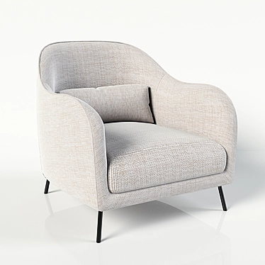 Karin Lounge Chair: Stylish and Comfortable 3D model image 1 