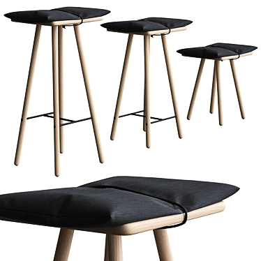 Georg Stool: Scandinavian Chic 3D model image 1 