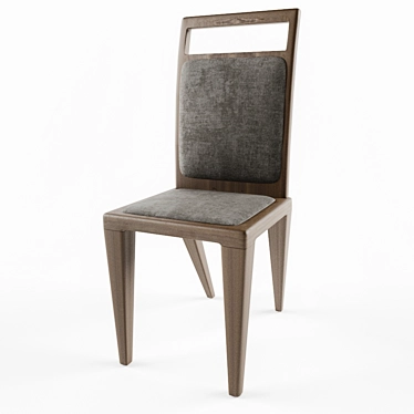 Lacquered Wood Designer Chair 3D model image 1 