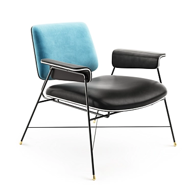 Baxter Bauhaus Chair: Sleek and Stylish Seating 3D model image 1 