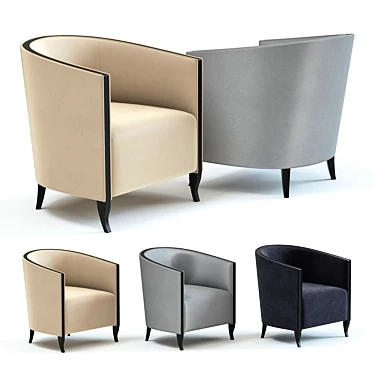 Kenzo Armchair: Stylish Comfort 3D model image 1 