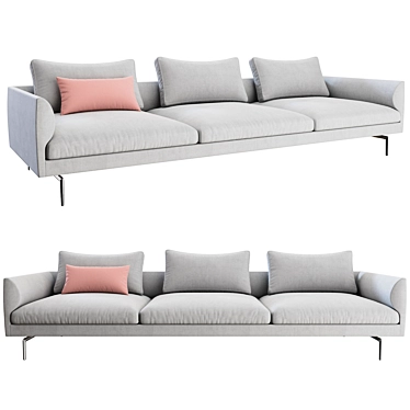 Elegant Flamingo Sofa: Modern & Stylish 3D model image 1 