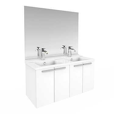 Title: Delafon Struktura Vanity with Sink 3D model image 1 