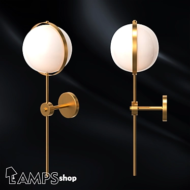 Orion M Wall Lamp 3D model image 1 