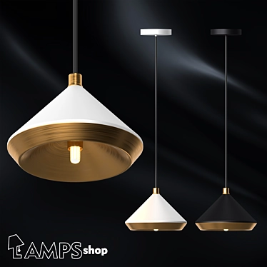 Elegant Shear Chandeliers for Luxurious Ambiance 3D model image 1 