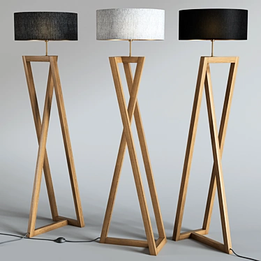 Elegant Floor Lamp - Modern Design 3D model image 1 