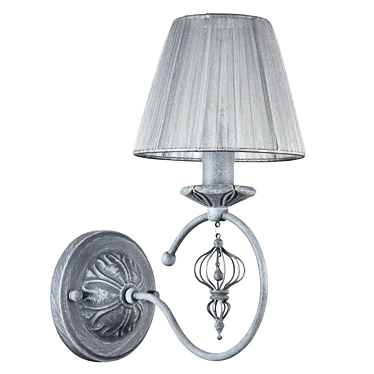 Elegant Grey Sconce: Monsoon ARM154 3D model image 1 