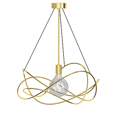 Miles Lighting Fixture: Sleek and Stylish 3D model image 1 