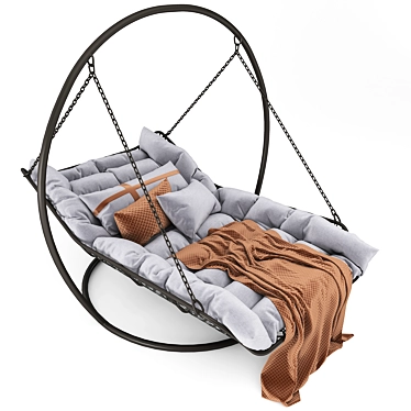 Relaxation Haven: Hanging Bed 3D model image 1 