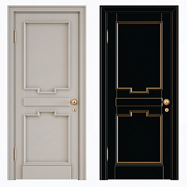 Reshele Door: Exquisite Craftsmanship and Elegant Design 3D model image 1 