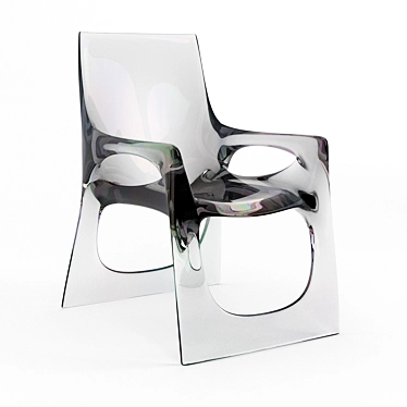 Cozy Transparent Bubble Chair 3D model image 1 