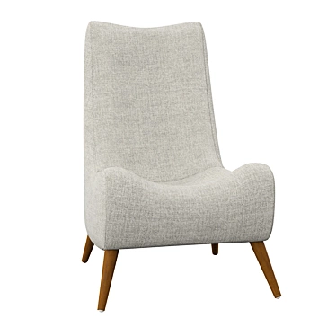 Effingham Lounge Chair: Comfort Redefined 3D model image 1 
