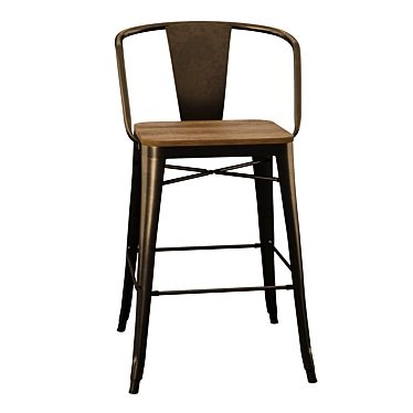 Modern Swivel Bar Stools 3D model image 1 