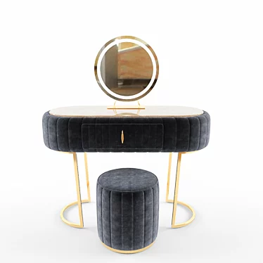 Stylish XDAILY Vanity Table 3D model image 1 