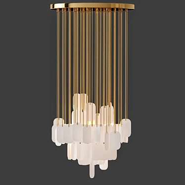 Elegant Gravity Chandelier 3D model image 1 