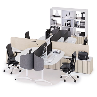 Elevate Your Workspace with Herman Miller Locale v3 3D model image 1 