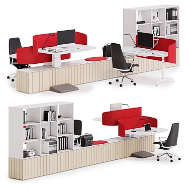 Herman Miller Locale: Modern Workspace Perfection 3D model image 1 