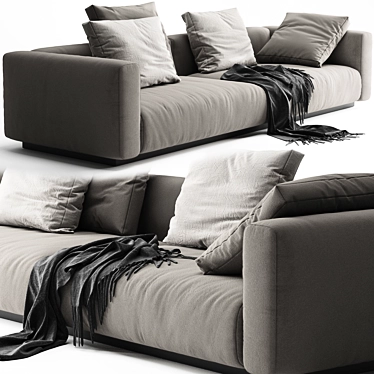 Elegant Flexform Lario Sofa 3D model image 1 