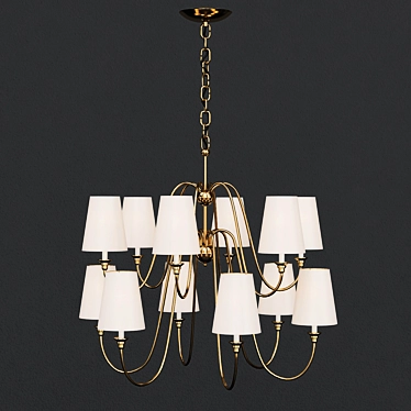 Elegant Glow: Alice Lane Chandeliers 3D model image 1 