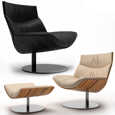 Modern Comfort: Kara Armchair 3D model image 1 