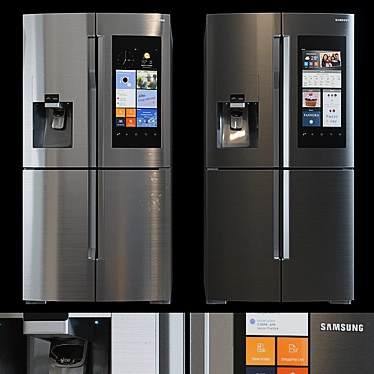 Samsung Family Hub Flex Fridge 3D model image 1 