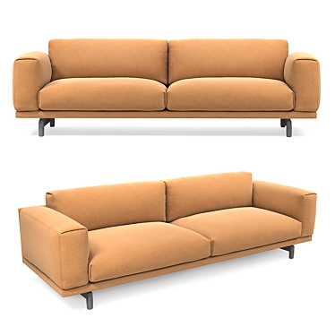 Muuto Rest Sofa: Modern and Comfortable 3D model image 1 