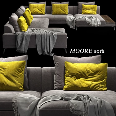 Modular Masterpiece: MOORE Sofa 3D model image 1 