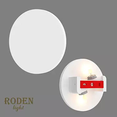 RODEN-light RD-300: Stylish OM Gypsum Wall Lamp 3D model image 1 