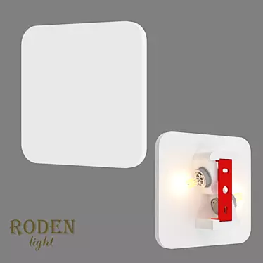 Modern OM Gypsum Wall Lamp 3D model image 1 