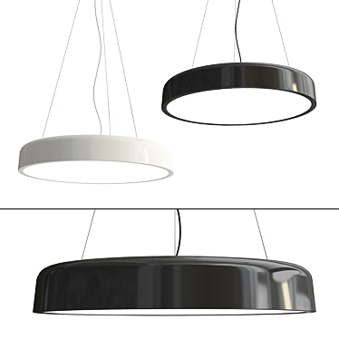 Elegant Cocotte Pendant Lamp 3D model image 1 