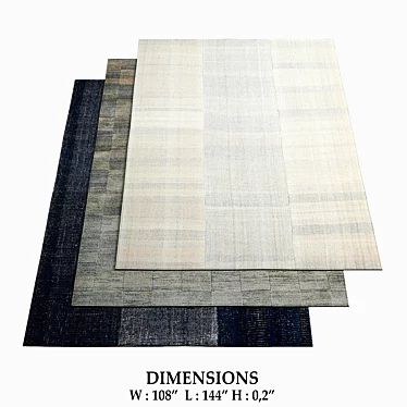 Minimalist Rugs Collection 3D model image 1 