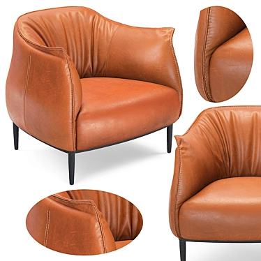 Stylish Julian Coffee Chair 3D model image 1 