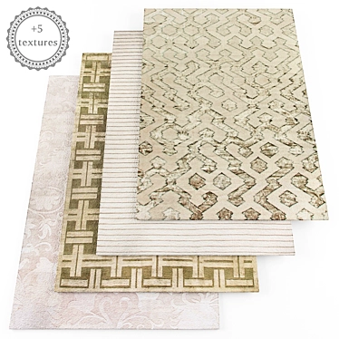 Modern Style Rug Set 3D model image 1 