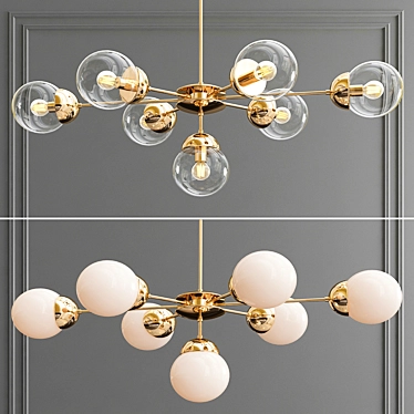 Blissful Elegance Chandelier 3D model image 1 