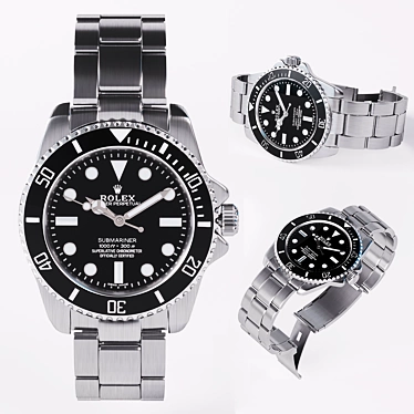 Dive in Style: Rolex Submariner 3D model image 1 