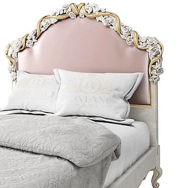 Handcrafted Nicole Bed: Mini-size Luxury 3D model image 1 