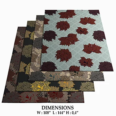 Floorfashion Sari Rugs Collection 3D model image 1 