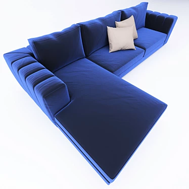 Corner Sofa: Stylish and Comfortable 3D model image 1 