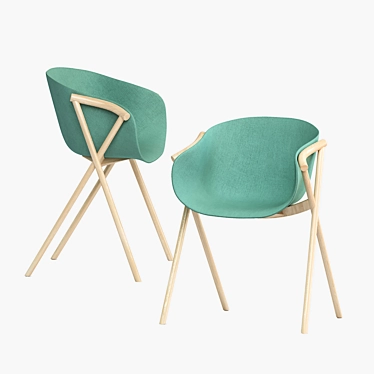 Modern and Elegant Bai Chair 3D model image 1 