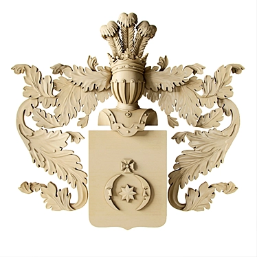 Custom CNC Carved Knyazev Coat of Arms 3D model image 1 