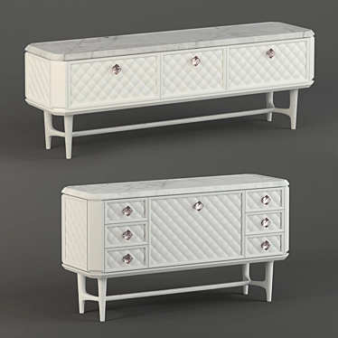 Elegant Sideboards with Legs - Bellagio 3D model image 1 