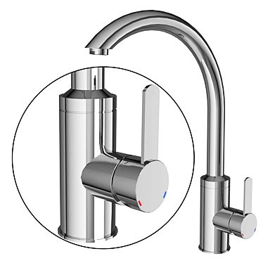 Gappo G4099 Kitchen Sink Faucet 3D model image 1 