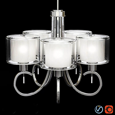 Elegant Invite Collection Chandelier 3D model image 1 