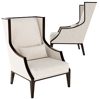 Elegant Bykepi Armchair: A Perfect Décor 3D model image 1 