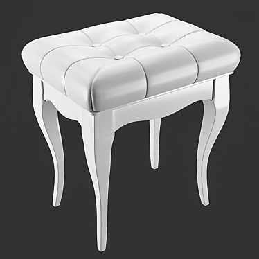 Luxurious Lionelle Pouf: Handcrafted Elegance 3D model image 1 