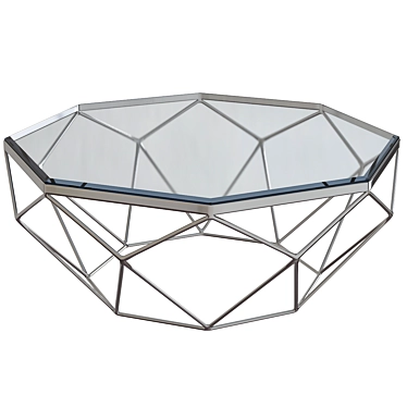 Elegant Mystique Glass Coffee Table 3D model image 1 