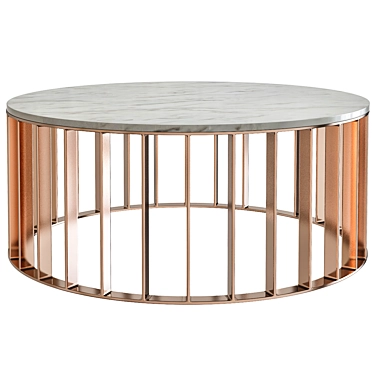 Elegant Roxette Marble Coffee Table 3D model image 1 