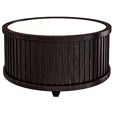 Elegant Clarendon Round Coffee Table 3D model image 1 